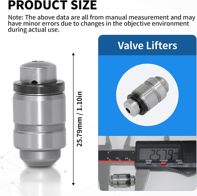 EPChunMi 24Pcs HT-6007 Hydraulic Valve Lifter For 1971-2011 Chrysle for Dodge for Mitsubishi for Plymouth 1.6L 1.8L 2.0L 2.3L 2.4L 2.5L 2.6L 3.0L 3.5L 3.8L L4 V6 Engine Replaces 2131753 JB-2250 - Image 4